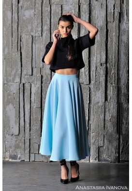 Cпідниця міді в блакитному кольорі