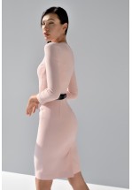 Бізнес-сукня у кольорі нюд