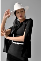 Чорна елегантна сукня міді