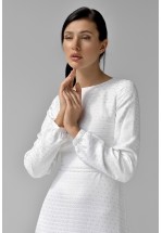 Коктейльна сукня міді в молочному кольорі