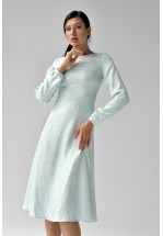 Сукня міді з ексклюзивного шовкового жаккарду