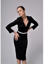 Біла ділова сукня