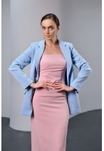 Блакитний діловий піджак