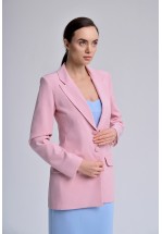 Класичний жакет у ніжно-рожевому кольорі
