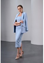 Класичний жакет у ніжно-рожевому кольорі