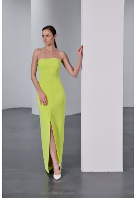 Вечірня сукня в жовтому кольорі