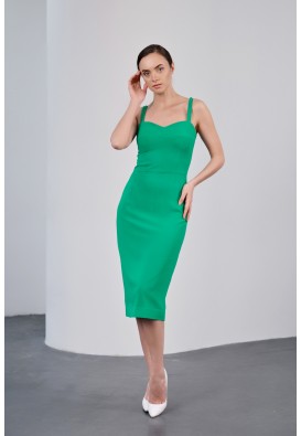 Зелена сукня-футляр