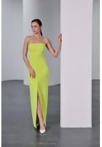 Зелена вечірня довга сукня