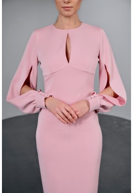 Жіночна коктейльна сукня в рожевому кольорі