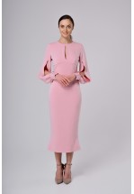 Жіночна коктейльна сукня в рожевому кольорі