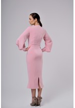 Жіночна коктейльна сукня в рожевому кольорі