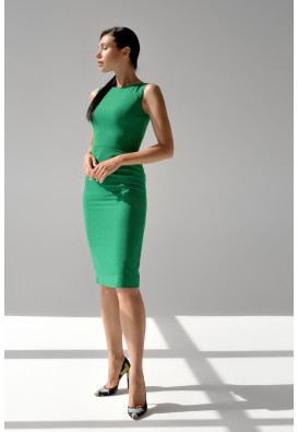 Зелена елегантна сукня по фігурі