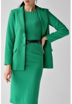 Зелений класичний жакет