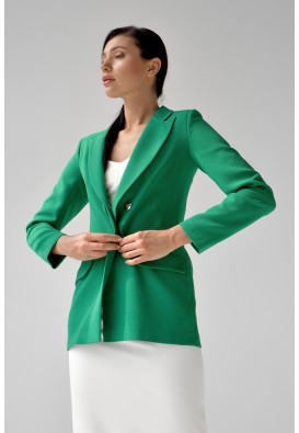 Зелений класичний жакет