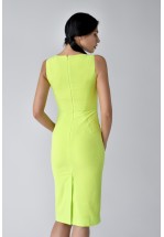 Жовта сукня-футляр нижче коліна