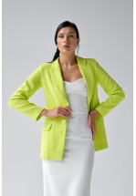 Жовтий діловий жакет