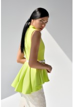 Яскравий жовтий жакет без рукавів