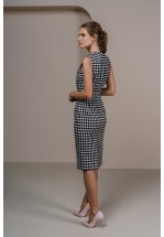 Елегантна сукня-футляр з фактурою "п'є де пуль"  