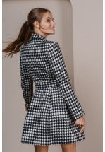 Сукня-пальто з фактурою "п'є де пуль"  