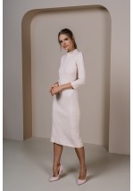 Трикотажна тепла сукня довжини міді