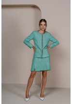 Елегантна м'ятна спідниця із твіду