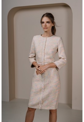 Сукня міді із твіду в стилі тиха розкіш