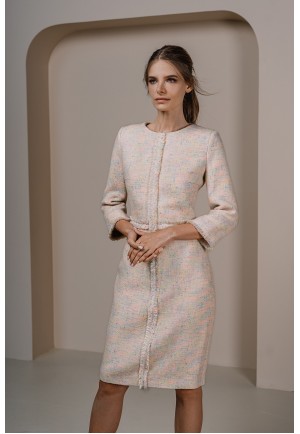 Сукня міді із твіду в стилі тиха розкіш