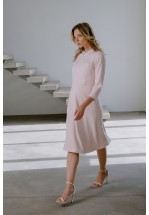 Трикотажна тепла сукня довжини міді