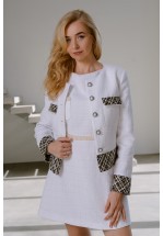 Елегантна біла сукня міні