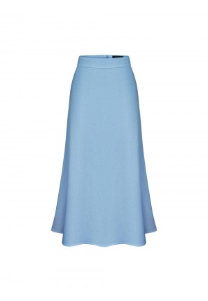 Блакитна спідниця міді