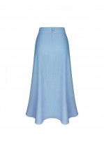 Блакитна спідниця міді
