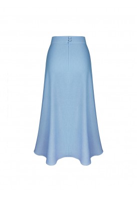 Блакитна спідниця міді