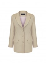 Класичний бежевий жакет