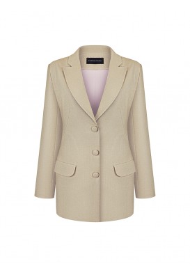 Класичний бежевий жакет