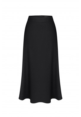 Чорна міді спідниця