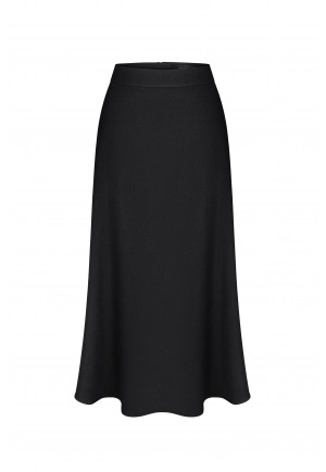 Чорна міді спідниця