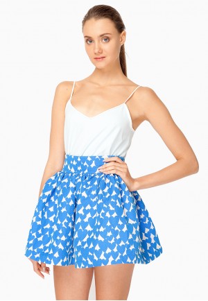 Спідниця міні в сині серця