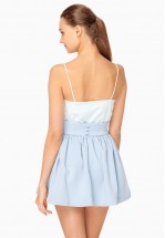 Спідниця міні блакитна