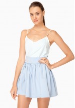 Спідниця міні блакитна