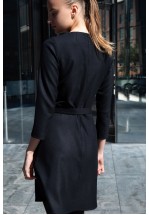 Чорна сукня з перловими бантами