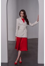 Білий класичний жакет