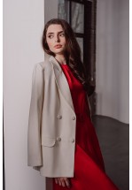 Білий класичний жакет