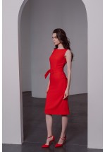 Сукня-футляр на перлинних бретелях