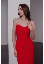 Сукня-футляр на перлинних бретелях