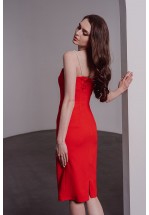 Сукня-футляр на перлинних бретелях