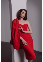 Сукня-футляр на перлинних бретелях