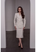 Білий класичний жакет