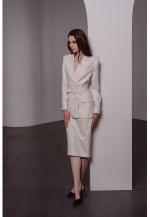 Елегантна біла спідниця