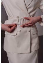 Білий класичний жакет