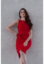 Елегантна червона сукня-футляр